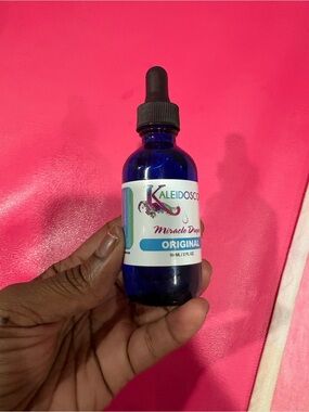 Kaleidosco Miracle Drops Original - Blue Glass Dropper Bottle
